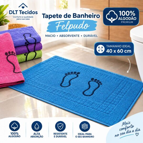 Kit Tapete Confort 100% Algodão