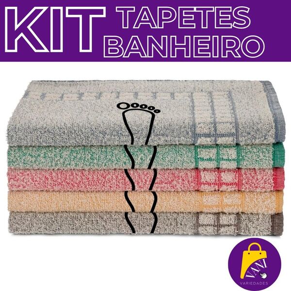 Kit 6 Tapetes Atoalhado Saída Box 40x60